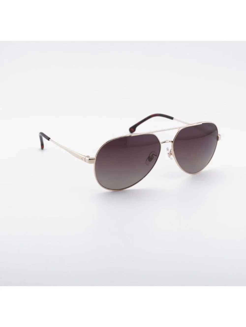 CARRERA 3005/S 006J LA Sunglasses Gold Aviator Frame, Brown Polarized Lenses
